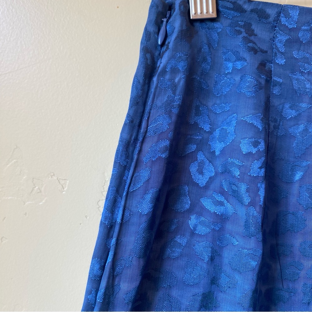 Lovers + Friends Regina Jacquard Leopard Pant in Blue NWT - Picture 9 of 14
